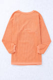 Orange Corded SPICY GIRL Graphic Sweatshirt