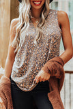 Leopard  V Neck Tank Top