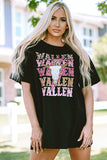 Black WALLEN Cowskull Graphic Oversized Tee