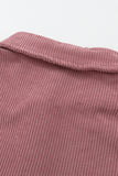 Pink Corduroy Button Pocket Shirt