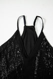 Black Sequin Racerback Tank