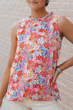 Multicolor Floral Print Relaxed Tank Top