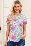 Multicolor Floral Print Smocked Tank Top