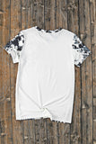 Gray Western Fashion Dyed Bleached T Shirt