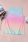 Multicolor Ombre Tank Top