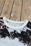 Leopard Mix Animal Print Bleached T Shirt