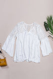 White The Du Jour Crochet Blouse