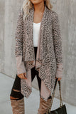 Leopard Open Front Cardigan