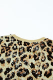 Leopard Leopard Bleached O-neck T Shirt