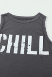 CHILL Graphic Print Tank Top