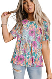 Multicolor Floral Print Sleeveless Tank Top