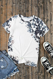 Gray Western Fashion Dyed Bleached T Shirt