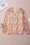 Multicolor Boho Floral Print Button Front Shirt